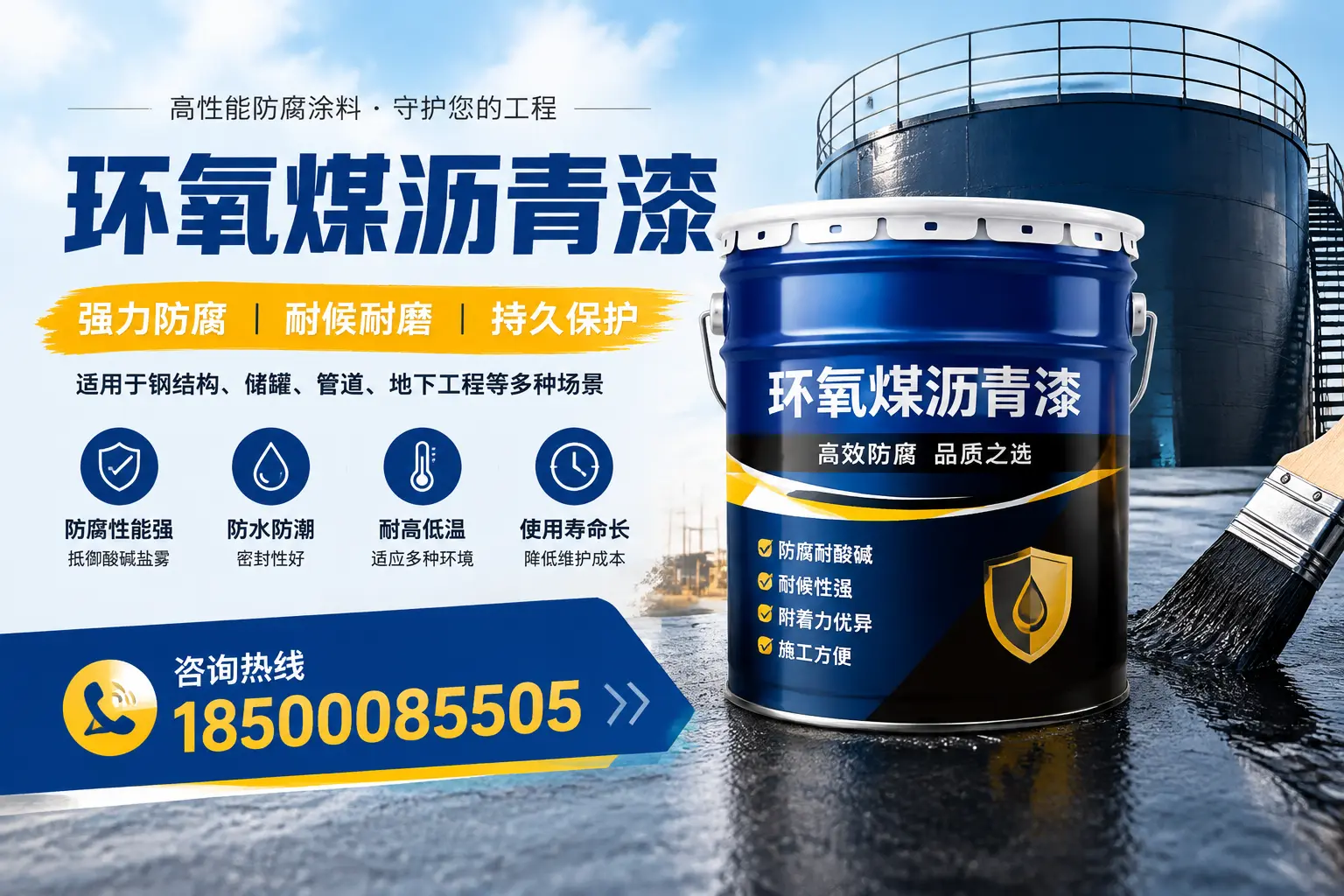 环氧煤沥青漆在工业中的应用,锡林郭勒企业的选择